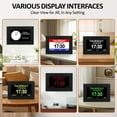 thumbnail image 5 of Jazeyeah 7 Inch Digital Alarm Clock with Date and Day of Week for Seniors-20 Alarms 20 Reminder Large Display Auto DST Perfect for Elderly, 5 of 9