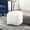 Off White, variant on Black And White Striped Pouf , Modern Fabric Upholstery, Non-slip, 300lbs Capacity, 16x16x16", Zipper Closure, Fully Put Together In & Stripes, Non-slip Bottom, 300lb Weight Assembled Splendid
