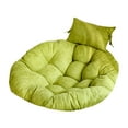 thumbnail image 3 of Thick Chair Cushion with Headrest Multipurpose Garden Chair Mat 41 Inch Diameter Green, 3 of 7