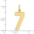 thumbnail image 2 of 14k Yellow Gold Casted Large Polished Number 7 Charm, 2 of 3