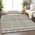 thumbnail image 4 of Dalyn Rugs Premium Machine Washable Mayfield AMF726 Taupe 3' x 5' Rug, 4 of 7