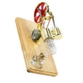 thumbnail image 2 of Stirling Engine Electric Generator Model LED Flywheel Science Experiment for Adults Kids School, 2 of 7