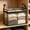 Black, variant on Clear PVC Storage Organizer Bin, Foldable Transparent Clothes Storage Box With Zipper & Reinforced Handles, Waterproof Storages Basket for Living Room Playroom Study Dorm Balcony (White, M)