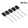 thumbnail image 4 of Gymnture 20pcs 1 Inch Sponge Wood Handle Paint Brush Set 10 Pack Lightweight Durable and Used for Acrylics Stains Varnishes Crafts Art, 4 of 10