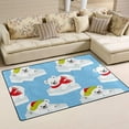 thumbnail image 2 of Coolnut Lightweight Soft Area Rugs 31x20 Inch, Christmas Polar Bears On Ice Floor Mat Doormat for for Rooms Entrance Hardwood Floor Living Room 2'7" x 1'8"） Nursery Rugs, 2 of 6