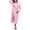 Pink, variant on Women's 100% Cotton Robes Lightweight Long Bathrobe Kimono Robe for Women Soft Loungewear with Pockets (Pink,Medium)