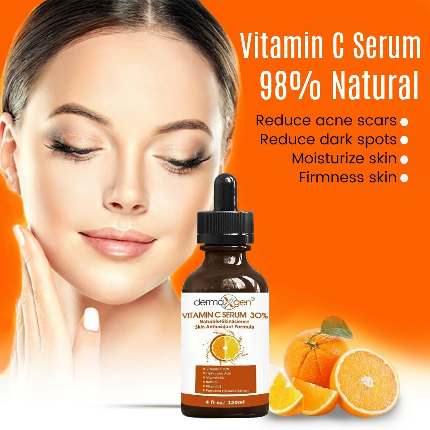 PURE VITAMIN C SERUM 30 + E + RETINOL + HYALURONIC ACID (HA) ORGANIC
