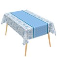 thumbnail image 7 of Rose Floral Rectangle Tablecloth,52x70 Inch,Stain Resistant Rectangle Table Cover for Kitchen Dining Table Decor,Blue, 7 of 7