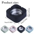 thumbnail image 3 of Portable Ash Tray,Square Stainless Steel Tabletop Ashtray,Ash Container,Ashtrays with 4 Holder,Ashtray Ash Holder,Reusable Home Ashtray for Living Room Bedroom Office,Small Outdoor Ashtray,Z_Black, 3 of 8