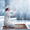 thumbnail image 5 of Islam Prayer Mat With Tassels Portable Muslim Praying Mat For Travel Soft Elegant Turkish Prayer Rug 70x108cm, 5 of 5