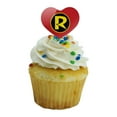 thumbnail image 5 of Batman Robin Logo Heart Love Cupcake Picks Toppers Decoration Set of 6, 5 of 7