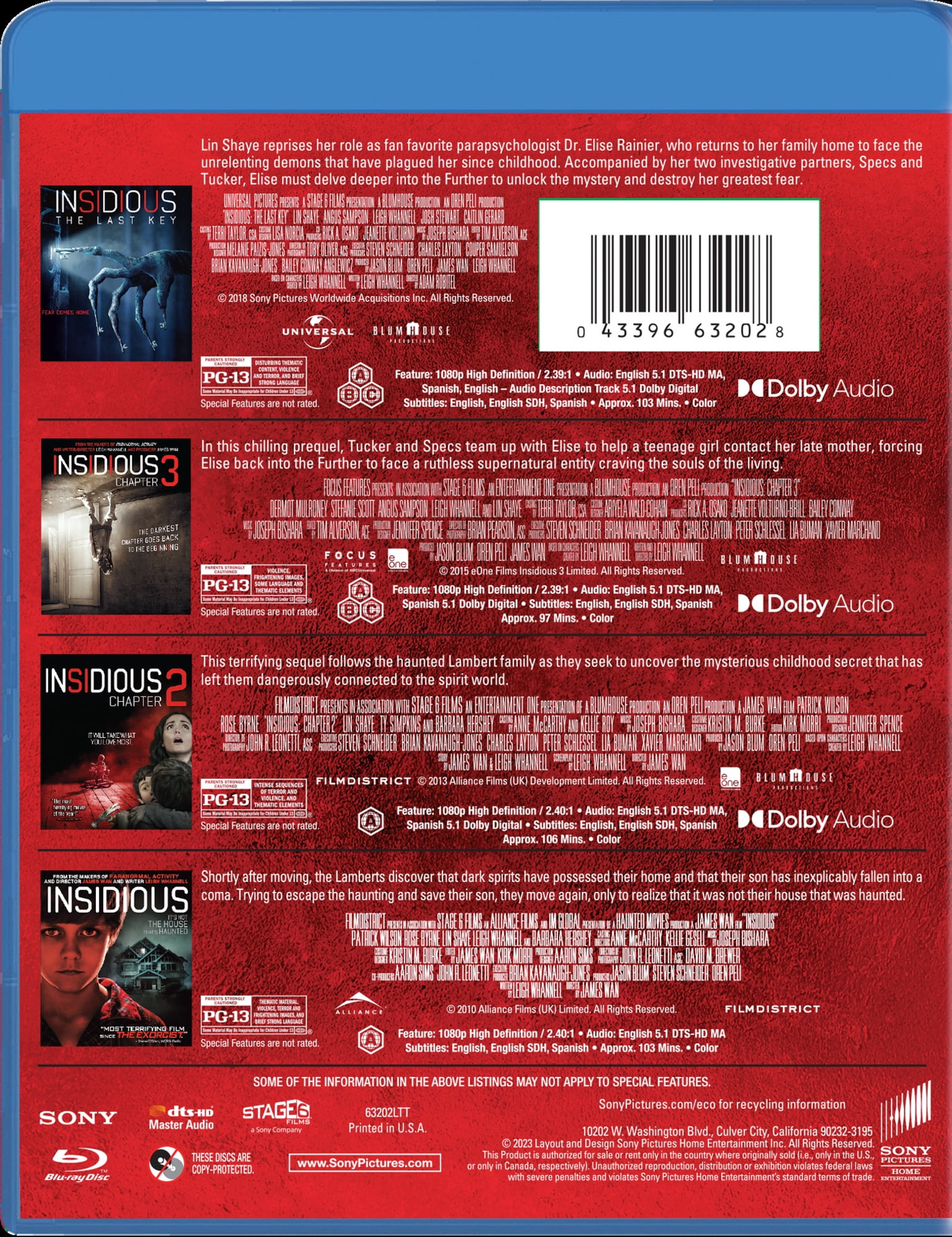 Insidious 4-Movie Collection (Blu-ray)
