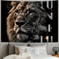 thumbnail image 2 of Orinice Lion Quote Inspiration Tapestry Wall Hanging Unique Style Graphic Tapestries Home Wall Decor for Living Room Bedroom Farmhouse Dorm 50x40inch, 2 of 6