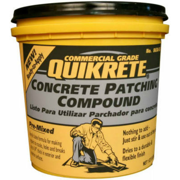 Quikrete 865035 Commercial Grade Premixed Concrete Patching Compound, 1