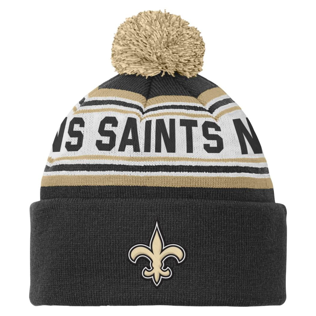 New Orleans Saints Youth NFL Cuffed Knit Hat w Pom by Outerstuff