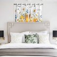 thumbnail image 3 of White Daisy Kitchen Curtains Window Panels, Spring Floral Elegant Farmhouse Botanical Bees Insulated Window Treatment Curtain, Grommet Curtains for Bedroom/Living Room/Bathroom, 2 Piece 52"Wx45"L, 3 of 8