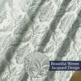 thumbnail image 7 of Jacquard Window Curtains For Living Room 2 panel set 54" x 84" Long with Attached Valance Sheer Backing and 2 Tie backs Elegant Fancy Design Perfect For Living Room and Bedroom (Gray), 7 of 7