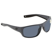 Costa Del Mar Tico Polarized Gray 580P Rectangular Sunglasses TCO 98 OGP