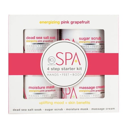 BCL Spa Energizing Pink Grapefruit 4 Step Starter Kit