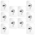 thumbnail image 4 of Seamless Hook 10pcs Furniture Clear Hanger Pads with Screws Non-Trace Hook Kitchen Sticker, 4 of 7
