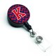 thumbnail image 1 of "Treasures CJ1054-KBR Letter K Chevron Yale Blue & Crimson Carrete de insignia retráctil, multicolor" Caroline's Treasures CJ1054-KBR, 1 of 1