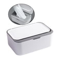 thumbnail image 4 of Caja para toallitas húmedas, contenedor naranja húmedo, caja de almacenamiento para servilletas, caja de inodoro, organizador, dispensador gris blanco, 4 of 9