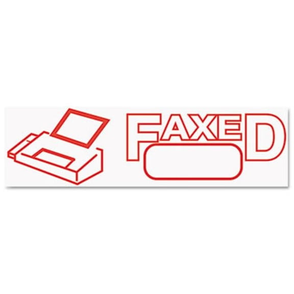 Consolidated Stamp  Accustamp2 Shutter Stamp with Anti Bacteria- Red- 1.63 x .5