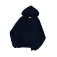 thumbnail image 1 of Innerwin Hoodies Fleece Women Sweatshirt Sport Solid Color Loose Fit Hooded Tops Navy Green 2XL, 1 of 2