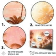 thumbnail image 3 of Designart "Radiant Sunset Among The Palm Trees III" Palms & Palm Trees Floater Framed Wall Decor, 3 of 5