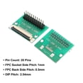 thumbnail image 3 of Placa de conector FFC FPC Uxcell de 20 pines, adaptador de agujas rectas de doble fila de 1 mm a 2.54 mm, placa convertidora PCB para TV LCD, cámara digital, laptop, 3 of 5