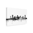 thumbnail image 3 of Trademark Fine Art Michael Tompsett Nashville TN Skyline B&W Canvas Wall Art - 16x24, 3 of 5