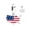 American Flag, variant on S925 Sterling Silver Congrats Rainbow Gradient Heart Graduation Pendant Charm with Cap and Diploma Dangle Fits Women Charm Bracelets