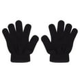 thumbnail image 6 of Piuwrlz Kids Winter 3 Piece Set Girls Boys Hats Scarves Glove Thickened Plush Windproof Gloves Black Size 2-8 Years, 6 of 7