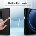 thumbnail image 3 of Fintie Rotating Case for Samsung Galaxy Tab S10 Lite/ S10 FE/ S9 FE 5G 10.9 Inch/Tab S9 11 Inch with S Pen Holder, 360 Degree Swiveling Stand Cover Auto Sleep/Wake, Black, 3 of 9