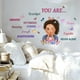 thumbnail image 5 of Vinilos decorativos inspiradores para niñas | Pegatinas de mariposas de PVC de colores para dormitorios de adolescentes y mujeres | Decoraciones con frases positivas | Arte autoadhesivo extraíble pa, 5 of 5