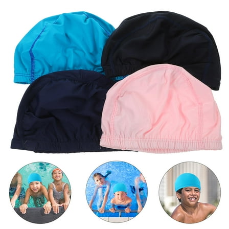 CATIEBYE Round Shape Swim Hats for Girls and Women 7.9X4.7in