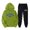 Green, variant on Yuhangmm Women Sweatshirt Two Piece Pants Set with Cute Print Long Sleeve Hooded Sweatshirt for Matching Style and Comfort Brown M