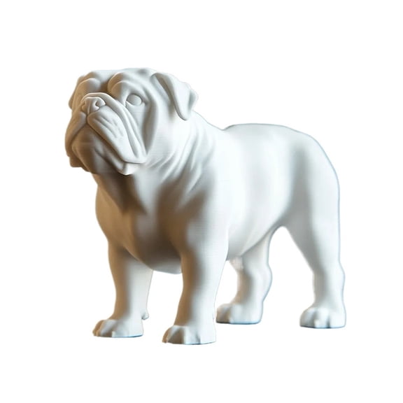 1PC English Bulldog Decoration 3D Printing