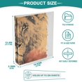 thumbnail image 5 of Lion Head Trees 3 Ring Binders 1.5 inch Hardcover File Folders with Interior Pockets A4 Size Organizer for School Office Hospital, 5 of 8