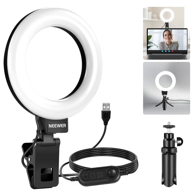 Ring Light Neewer Basic 5 BR60 para iluminación de videoconferencias