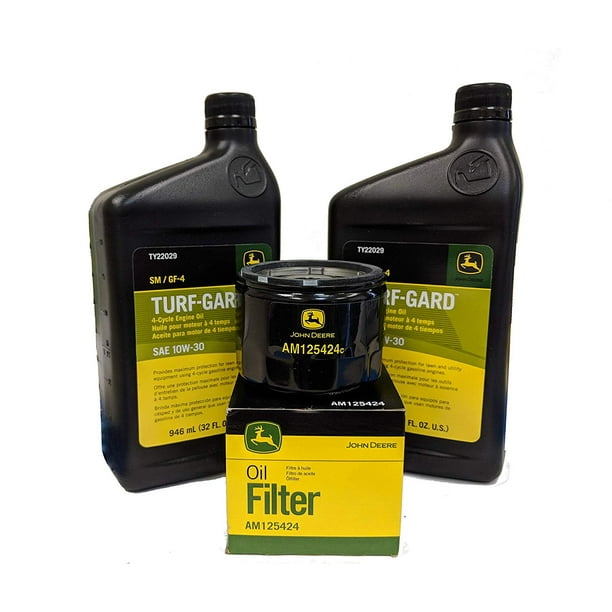 John Deere Original Equipment Oil Change Kit (2) TY22029 + AM125424