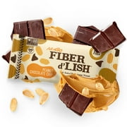 NuGo Fiber D'Lish, Peanut Chocolate Chip, 12g High Fiber, Vegan, 160 Calories, 16 Count