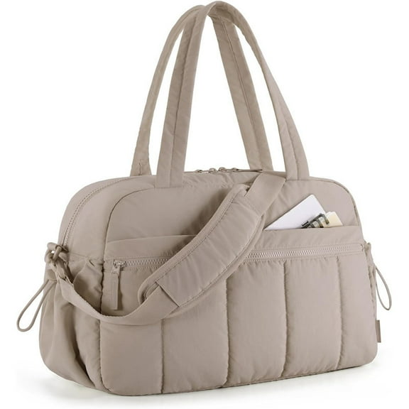 Women's Gym Bag with Wet Pocket, Waterproof Weekender Overnight Duffle Bag for Travel, Sports & Fitness