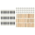 thumbnail image 1 of Ensemble de Raccords de Came, Raccords de Meubles 3 en 1 Économisant l'Effort Filetage Précis Galvanisé Net avec Tige pour Armoire, 1 of 7