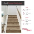 Luxury Vinyl Stair Tread and Riser Combo by Lucida USA Glue Down