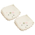 thumbnail image 2 of CHENjy Ruffled Cotton Chair Cushion Set of 2, Seat Cushions for Outdoor Chairs, Decorative Round Chair Pads, Beige, 2 of 7