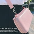 thumbnail image 5 of Cute Carrying Case for Nintendo Switch/Switch OLED, Pink Sakura Portable Hard Shell Grils Travel Storage Bag with Glass Screen Protector & Thumb Grip Caps & Stand, 5 of 7