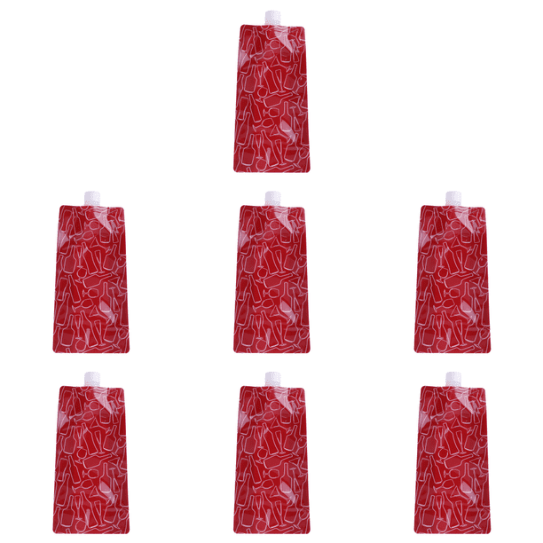 PE Plegable para Acampar Al Aire Libre Portátil 750mL Color Rojo