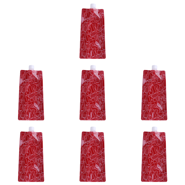 PE Plegable para Acampar Al Aire Libre Portátil 750mL Color Rojo