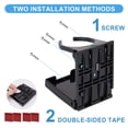 thumbnail image 4 of Gustave 2 Pack Adjustable Folding Boat Cup Holder Drink Holders with Screws & Stickers for Outdoor, Home, Car, RV (Black), 4 of 7